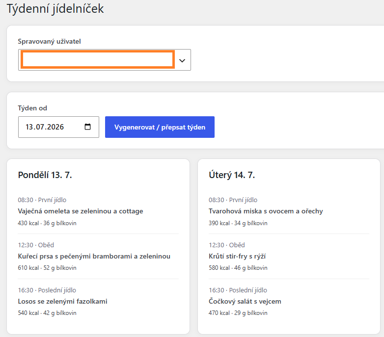 Jídelníček